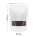 750g Recyclable Window White Matt With Valve Stand Up Pouch/Bag With Zip Lock [SP11] (100 per pack)
