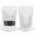 150g Recyclable Window White Matt With Valve Stand Up Pouch/Bag With Zip Lock [SP3] (100 per pack)