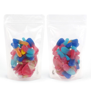 500g  Recyclable Clear / Clear Stand Up Pouch/Bag with Zip Lock [SP5] (100 per pack)