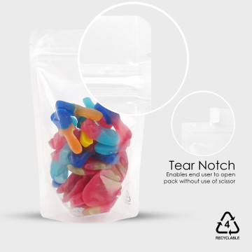 40g Recyclable Clear / Clear Stand Up Pouch/Bag with Zip Lock [SP1] (100 per pack)