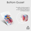 40g Recyclable Clear / Clear Stand Up Pouch/Bag with Zip Lock [SP1] (100 per pack)