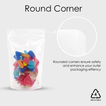 40g Recyclable Clear / Clear Stand Up Pouch/Bag with Zip Lock [SP1] (100 per pack)