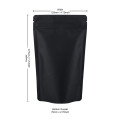 100g  Recyclable Black Matt Stand Up Pouch/Bag with Zip Lock [SP9] (100 per pack)