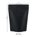 5Kg Recyclable Black Matt With Valve Stand Up Pouch/Bag With Zip Lock [SP8] (100 per pack)