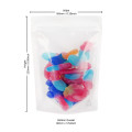 250g  Recyclable Clear/White Shiny Stand Up Pouch/Bag with Zip Lock [SP4] (100 per pack)