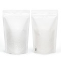 5kg Recyclable White Matt Stand Up Pouch/Bag with Zip Lock 5Kg [SP8] (100 per pack)
