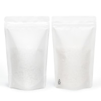 3kg Recyclable White Matt Stand Up Pouch/Bag with Zip Lock 300x500mm (100 per pack)