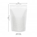 150g Recyclable White Matt Stand Up Pouch/Bag with Zip Lock 130x210mm