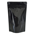 3kg Black Shiny Stand Up Pouch/Bag with Zip Lock [SP7] (100 per pack)