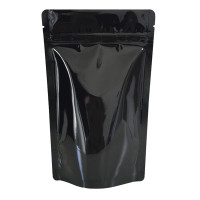 3kg Black Shiny Stand Up Pouch/Bag with Zip Lock [SP7] (100 per pack)
