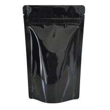3kg Black Shiny Stand Up Pouch/Bag with Zip Lock [SP7] (100 per pack)