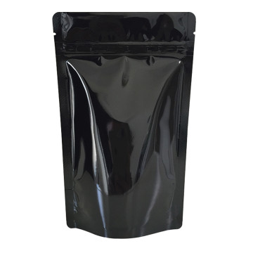 3kg Black Shiny Stand Up Pouch/Bag with Zip Lock [SP7] (100 per pack)