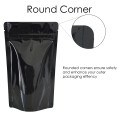 3kg Black Shiny Stand Up Pouch/Bag with Zip Lock [SP7] (100 per pack)