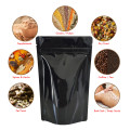 3kg Black Shiny Stand Up Pouch/Bag with Zip Lock [SP7] (100 per pack)