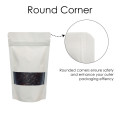 70g Window White Matt Stand Up Pouch/Bag with Zip Lock [SP2] (100 per pack)