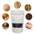 70g Window White Matt Stand Up Pouch/Bag with Zip Lock [SP2] (100 per pack)