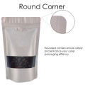 70g Window Silver Matt Stand Up Pouch/Bag with Zip Lock [SP2] (100 per pack)