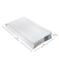 10kg 360x730mm White Matt Side Gusset Pouch/Bag (100 per pack)