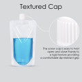 250ml Clear / Clear Screw Cap 15mm Spout Pouches (100 per pack)