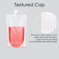 300ml Clear / Clear Screw Cap 15mm Spout Pouches (100 per pack)