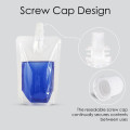 100ml Clear / Clear Screw Cap 8.6mm Spout Pouches (100 per pack)