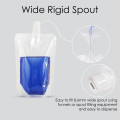 100ml Clear / Clear Screw Cap 8.6mm Spout Pouches (100 per pack)