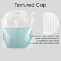 5 Litre Clear / Clear Screw Cap 22mm Spout Pouches with Handle (100 per pack)