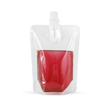 500ml Clear / Clear Screw Cap 8.6mm Spout Pouches (100 per pack)