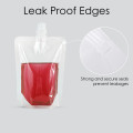 500ml Clear / Clear Screw Cap 8.6mm Spout Pouches (100 per pack)