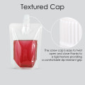 500ml Clear / Clear Screw Cap 8.6mm Spout Pouches (100 per pack)