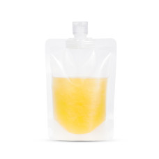 200ml Clear / Clear Matt Flip Cap 16mm Spout Pouches (100 per pack)