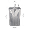 100ml Silver Matt Spout Pouches (100 per pack)