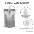 100ml Silver Matt Spout Pouches (100 per pack)