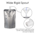 100ml Silver Matt Spout Pouches (100 per pack)