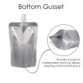 150ml Silver Matt Spout Pouches (100 per pack)