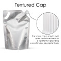 1 Litre Silver Matt Spout Pouches with Handle (100 per pack)