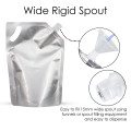 1 Litre Silver Matt Spout Pouches with Handle (100 per pack)