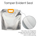 5 Litre Silver Matt Spout Pouches with Handle (100 per pack)