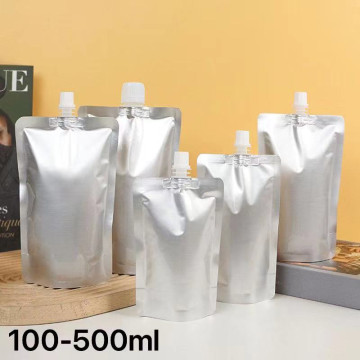 [SAMPLE] 1 Litre Silver Matt Spout Pouches