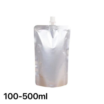 [SAMPLE] 1 Litre Silver Matt Spout Pouches