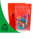 Recyclable Clear / Red Shiny