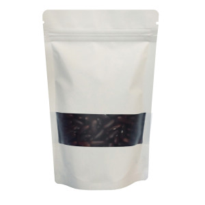 70g Window White Matt Stand Up Pouch/Bag with Zip Lock [SP2] (100 per pack)