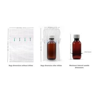Inflatable 100ml Bottle Packaging Bags  (100 per pack)