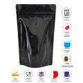 40g Black Shiny Stand Up Pouch/Bag with Zip Lock [SP1] (100 per pack)