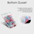 1kg Clear / Black Shiny Stand Up Pouch/Bag with Zip Lock [SP6] (100 per pack)