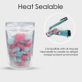 1kg Clear / Black Shiny Stand Up Pouch/Bag with Zip Lock [SP6] (100 per pack)