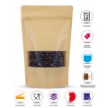 250g Window Kraft Paper Stand Up Pouch/Bag with Zip Lock [SP4] (100 per pack)