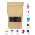 50g Window Kraft Paper Stand Up Pouch/Bag with Zip Lock [GP1] (100 per pack)