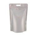 5kg Silver Matt With Handle Stand Up Pouch/Bag with Zip Lock [SP8] (100 per pack)