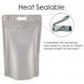 5kg Silver Matt With Handle Stand Up Pouch/Bag with Zip Lock [SP8] (100 per pack)